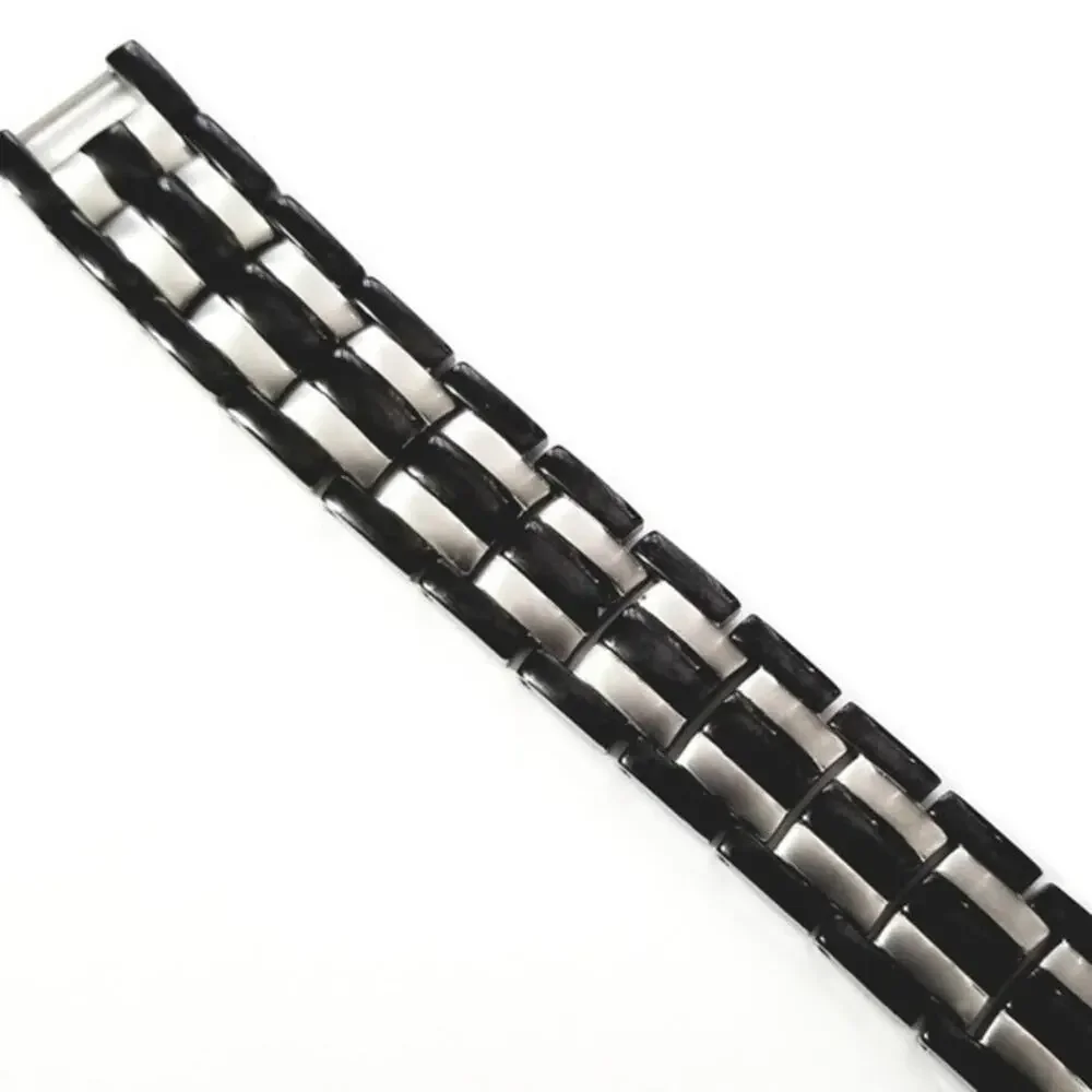 Men’s Black‎ 316L stainless steel magnetic bracelet 8.5 inches